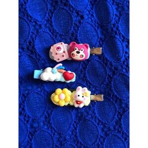 Cute Handmade Hair Clips - Set of 3
